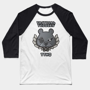 Tactical Teddies ® logo and TTHQ crest Baseball T-Shirt